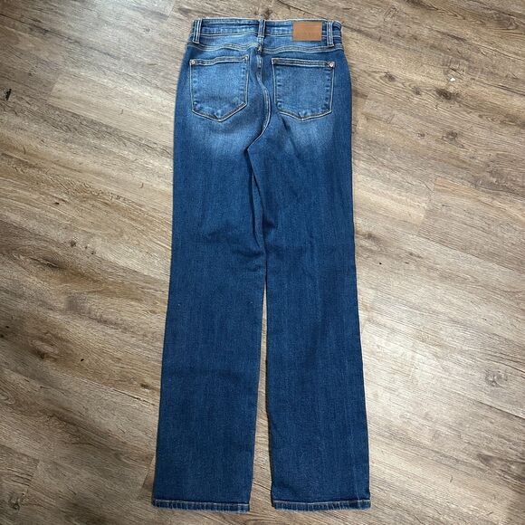 Judy Blue Dad Jeans Button Fly 3/26 High Rise Dark Wash Denim - Picture 4 of 4